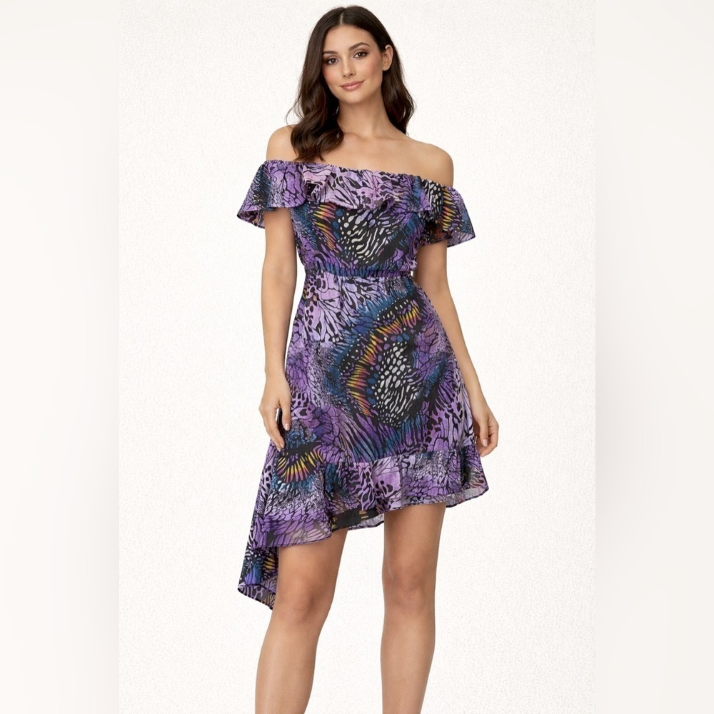 Charlotte Russe Multicolor strapless dress